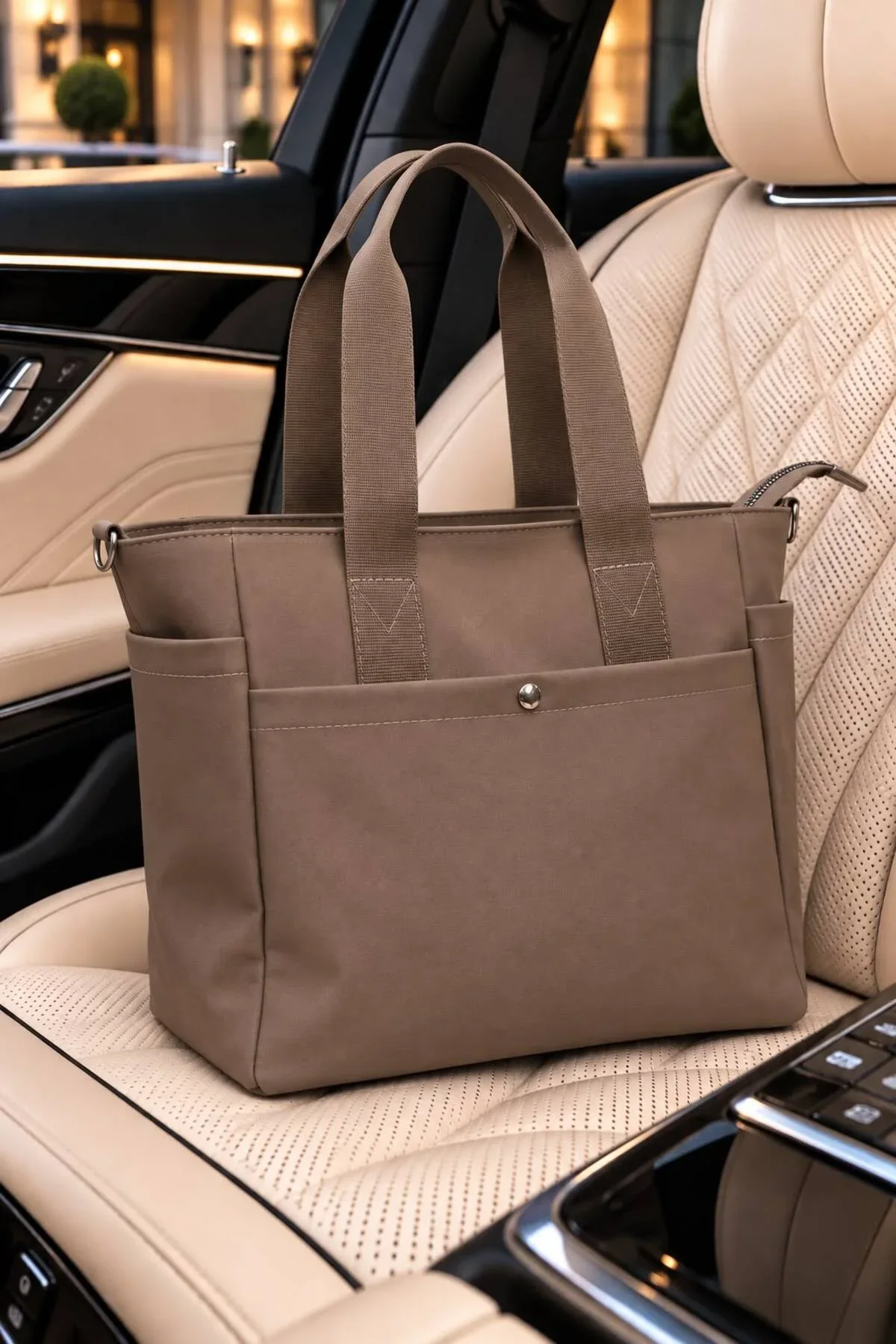 KADIN TOTE ÇANTA BÜYÜK KAPASİTELİ ÇOK GÖZLÜ KOLON ASKILI SU GEÇİRMEZ SHOPPER