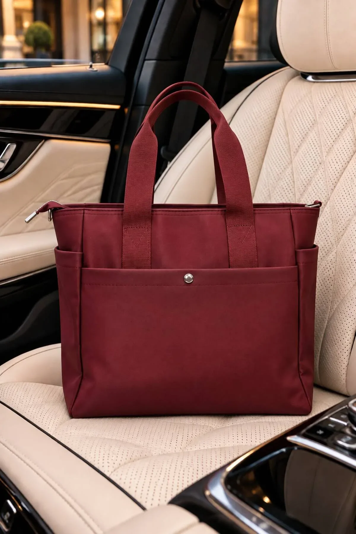 KADIN TOTE ÇANTA BÜYÜK KAPASİTELİ ÇOK GÖZLÜ KOLON ASKILI SU GEÇİRMEZ SHOPPER